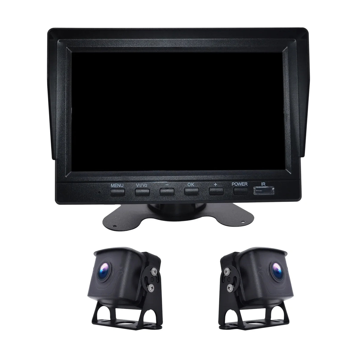 for Camera with Backup DVR RV Monitor Driving 7" Video BSD Bus+2 Truck Recorder