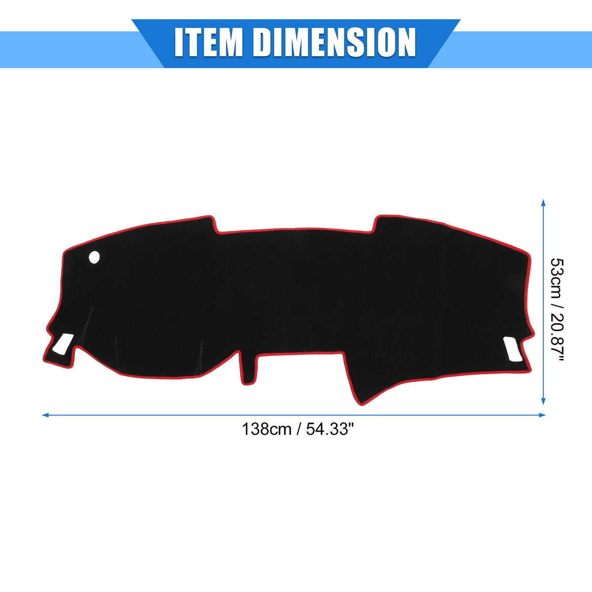Compatible Unique 2020-2022 Nissan Console Bargains Dashboard Polyester Cover Sentra Car Protective Red Center for