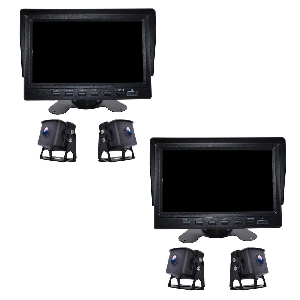 for Camera with Backup DVR RV Monitor Driving 7" Video BSD Bus+2 Truck Recorder