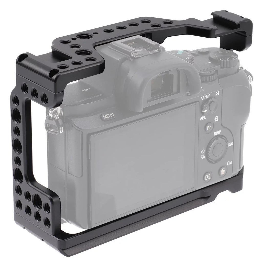 Screw Inch Htovila Alloy A7M3 with Replacement Camera Holes Inch A7R3 Cage Shoe 3/8 A9 for Camera Aluminum Mount Mirrorless 1/4 & Cold Sony Video Cage