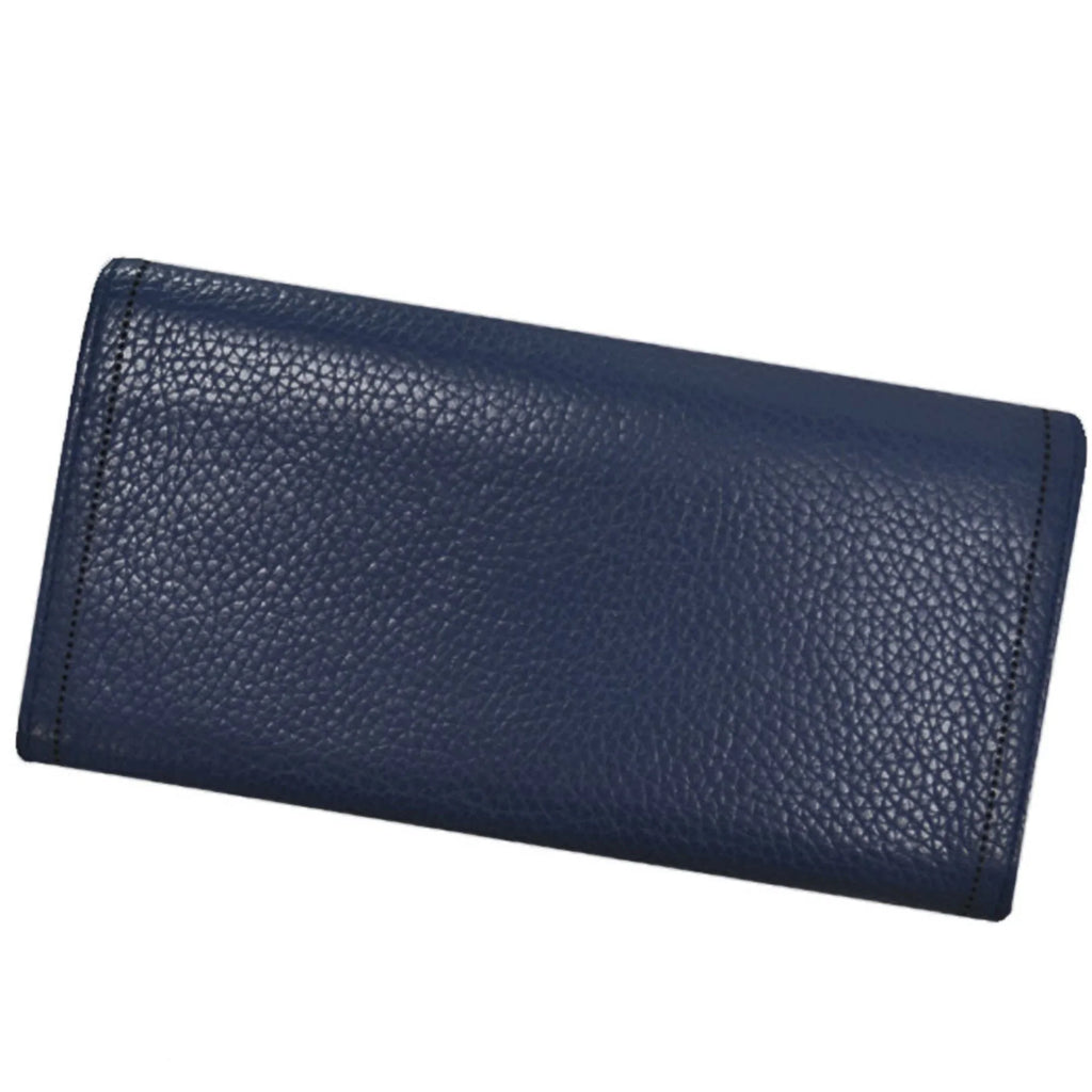 BALENCIAGA navy long (Good) women's leather Balenciaga wallet Pre-Owned folio