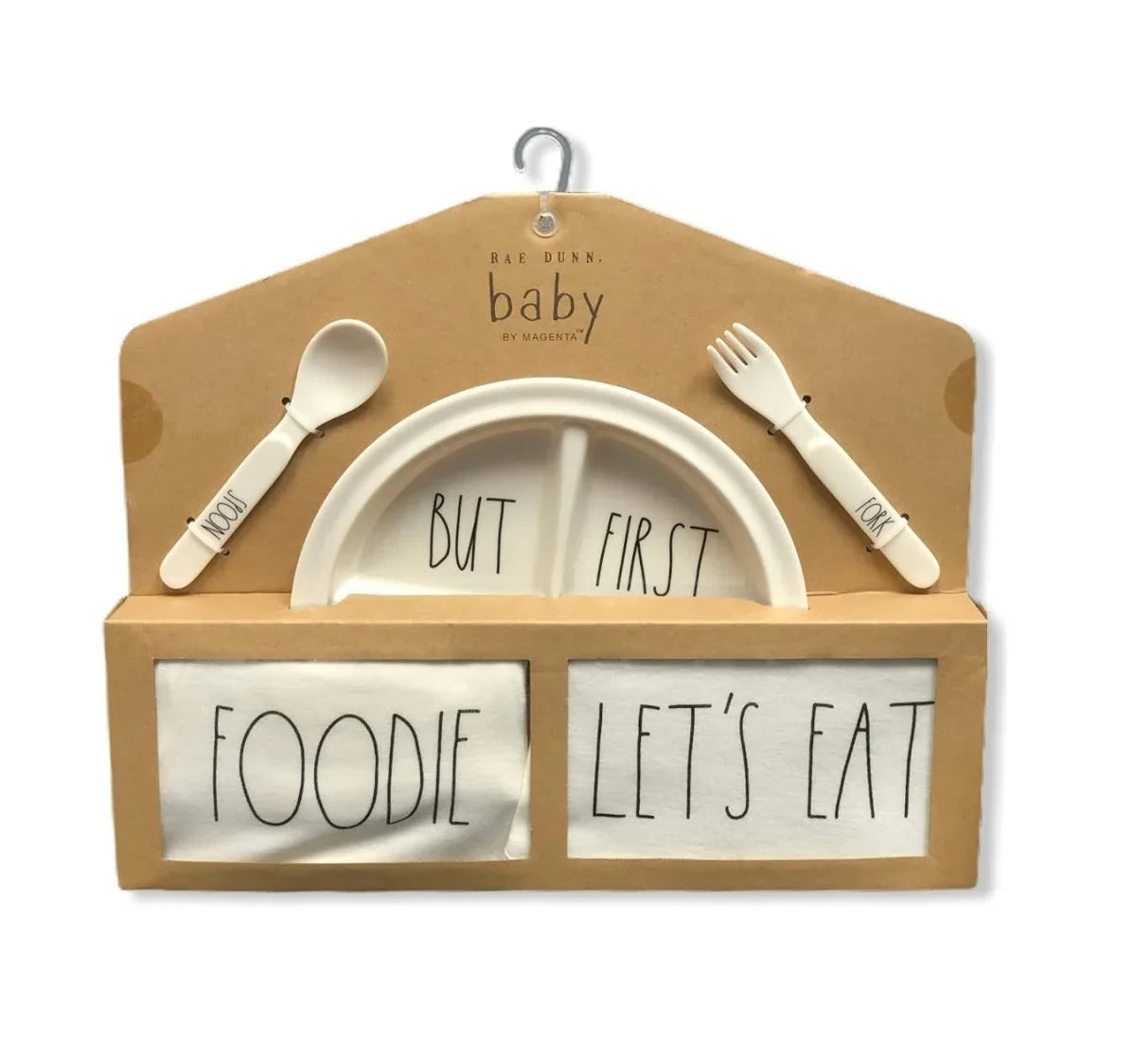 Plate Dunn 5 (0-3 Bib Bodysuit Set: Foodie Utensils Rae Gift Baby Months) Piece