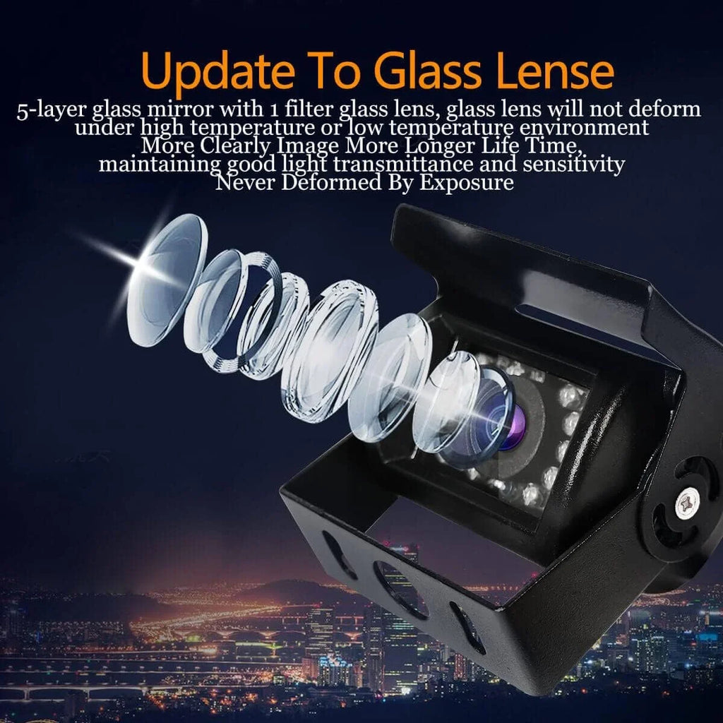 Camera Night Bus View IP68 with Waterproof Rear Vision, Truck Backup Reverse Parking Backup Car 18 for IR Camera