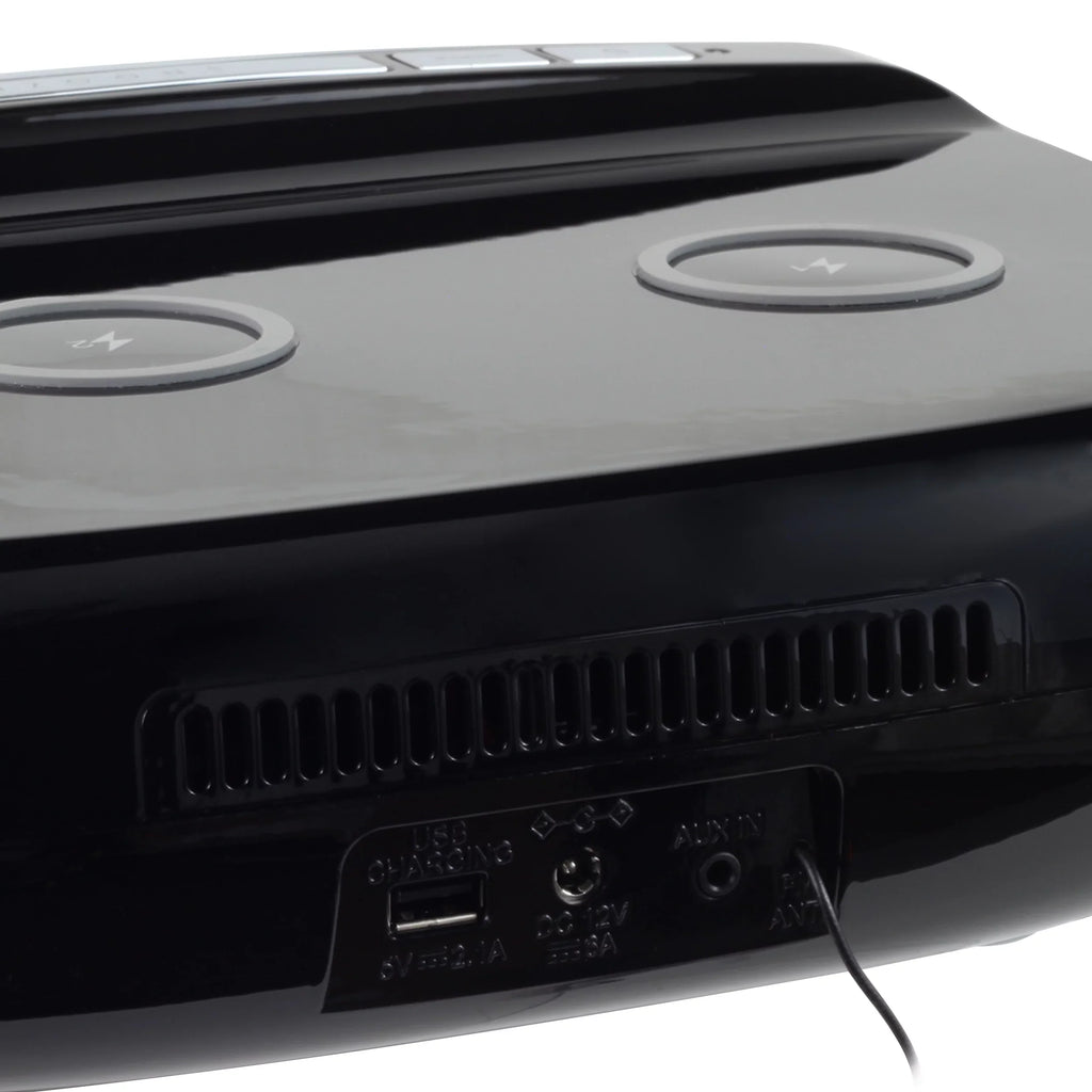 Wireless Radio, Workstaton and Music FM Station HiFi with Studebaker Charging CD, System Qi