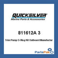 Mercruiser 3 O-Ring 3 811612A Pump Kit Trim Mercury - Quicksilver Mercury Outboard- 811612A