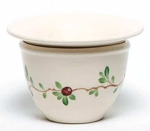 Pot Watering, African - Ceramic Violet 2pc Self Cranberry Painted Hand