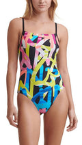 Swimsuit, X-Small Logo Printed One DKNY US Piece GRAFITTI