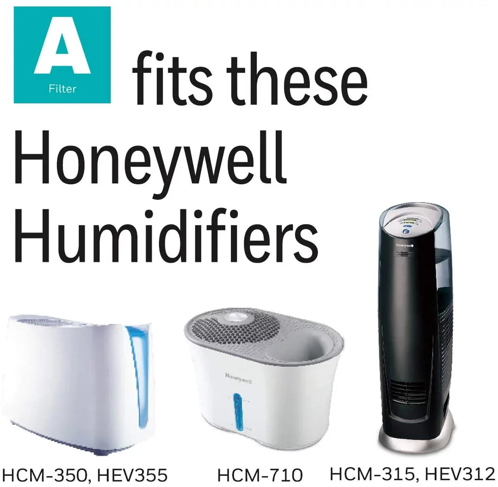 A, 3 White, Honeywell Count Replacement Filter Wicking Pack, 3
