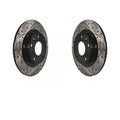 Rotors KD-100197 Rear Disc Drilled Slotted 2016-2018 Coated Pair For Mazda Brake CX-3