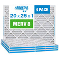 20x25x1 4 20x25x1, Air Filter, MERV Aerostar Box of 8,