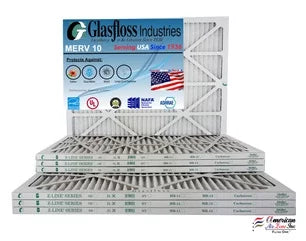 12x30x1 Glasfloss 11.5 - 29.5x7/8 Furnace (Actual Air - - MERV Filter inch) 10 -Qty:12 Made USA Size: in x