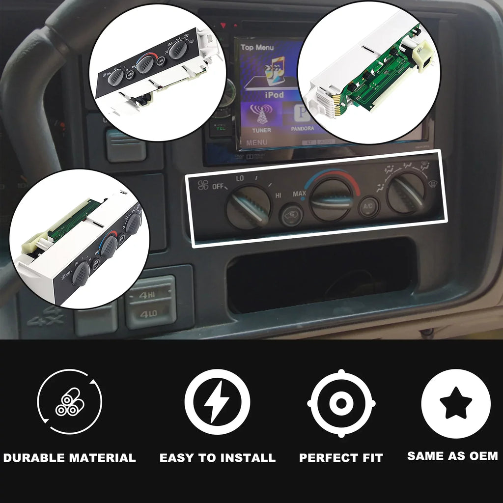 Escalade, GMC Control C1500, HVAC Heater C3500, 16231175, C2500, Panel Chevy, Control Suburban, Module 16238895 Tahoe Cadillac, K2500 Climate Compatible - K1500, C3500HD, with