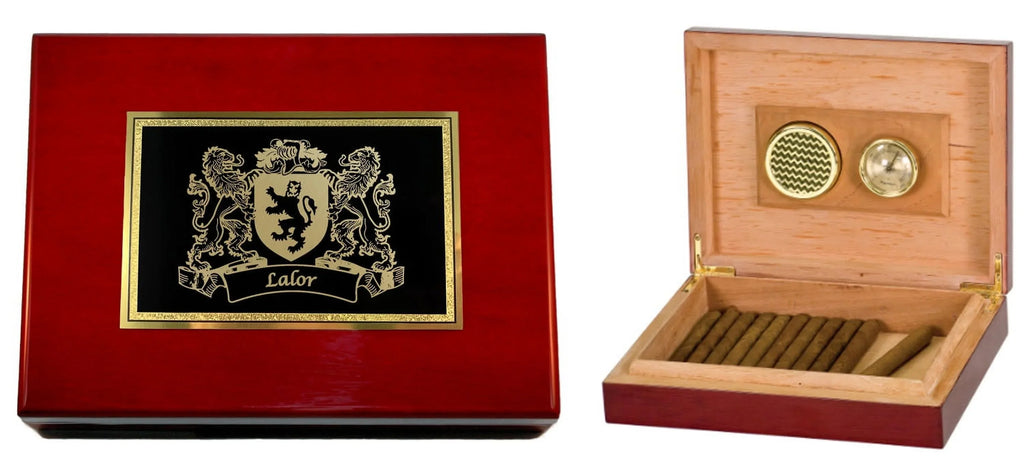 Irish Arms Lalor Humidor of Coat