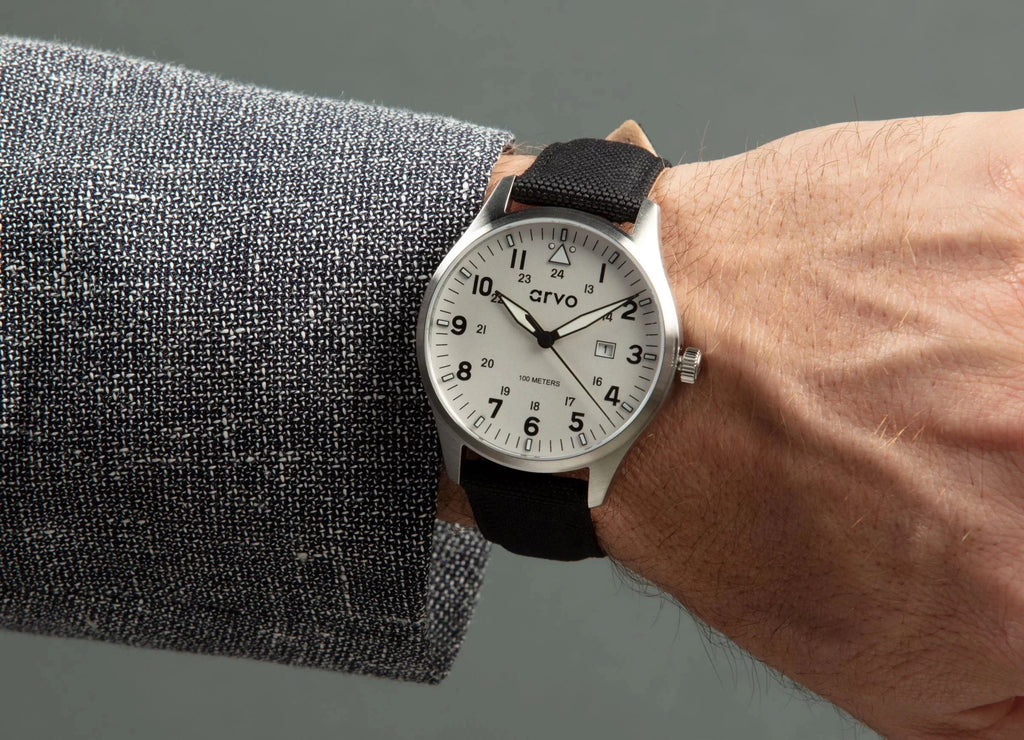 Field Arvo Watch Moon Rove White -