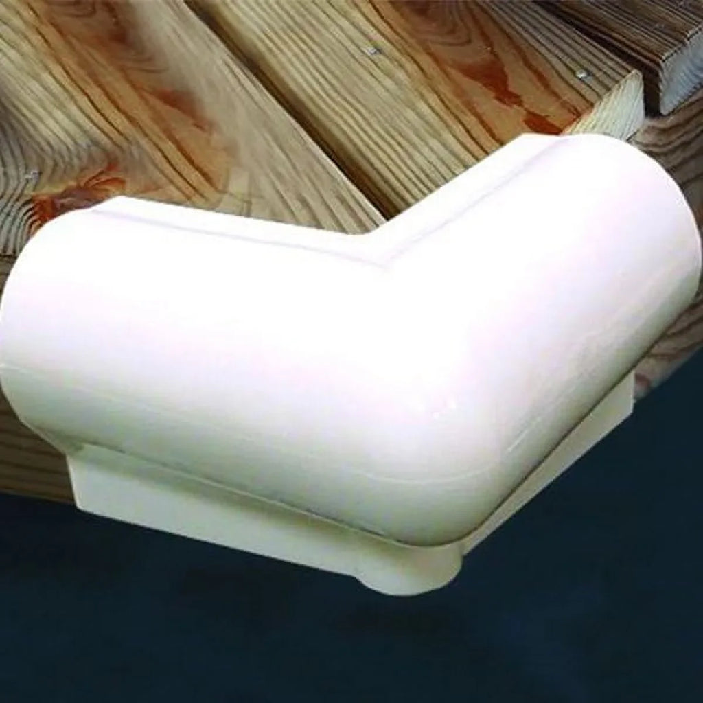 Bumper Vinyl 6" TAYLOR MADE 6" White #703905 x 90º Corner