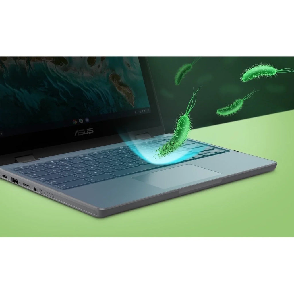 Celeron Chromebook SSD, 64GB Touchscreen, Asus Intel N5100, ChromeOS, Flip CR1100FKA-YZ184T 11.6"