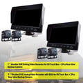 for Camera with Backup DVR RV Monitor Driving 7" Video BSD Bus+2 Truck Recorder