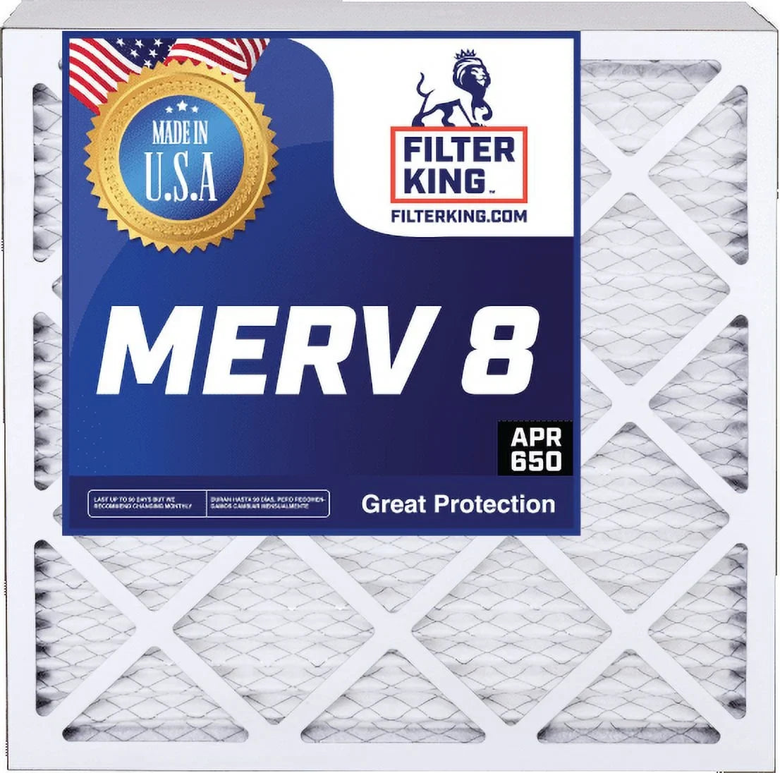 Pleated MADE Size: 3.75" HVAC 8 Filter King Air x USA Furnace IN 19.5 | | MERV | 5-PACK 20x20x4 Filter Actual | 19.5 A/C x Filters