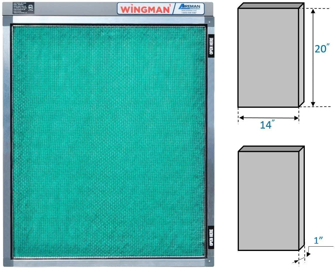 IT 14x20x1 Furnace Pads Homeowner Simply Air - Your Air PLUG AC Replace Current Including Replacement Filter and Year Supply Filter IN! Installed- Electronic of