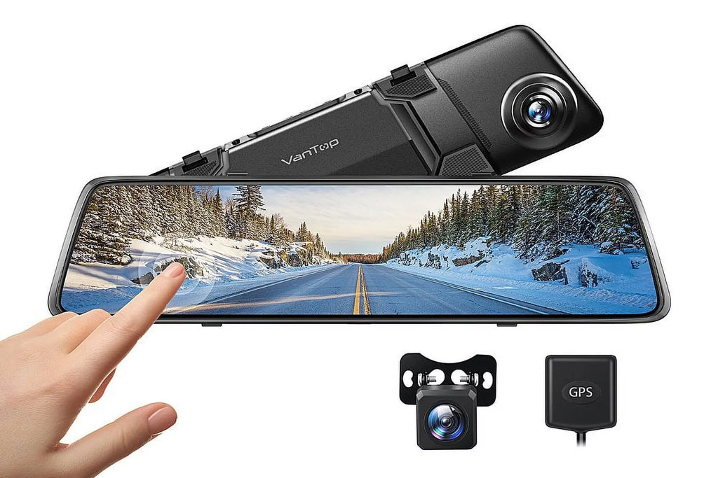Dual H612X Dash & 2.5K Touch Dash Screen, Control Vision Camera, Monitor, Front Voice IPS w/Night View 12" Cars Cam Black Vantop Mirror Rear - Mirror Camera Parking