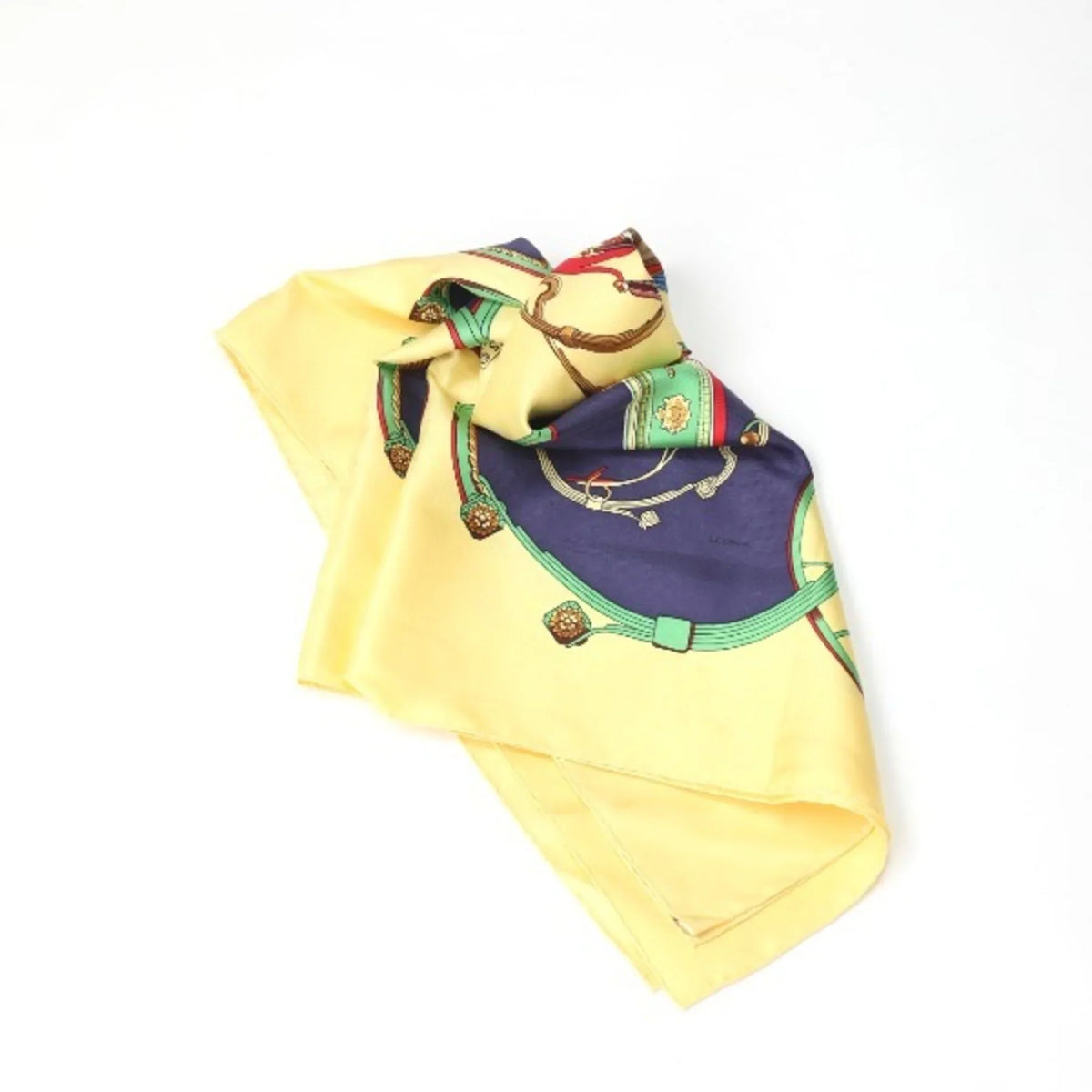 Pre-Owned Scarf HERMES Carre90 Yellow Hermes (Good) SPRINGS