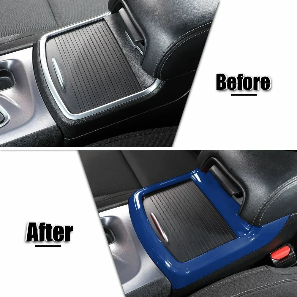 Trim Cup Holder Teledu Panel Inner Central Blue + Console Cover