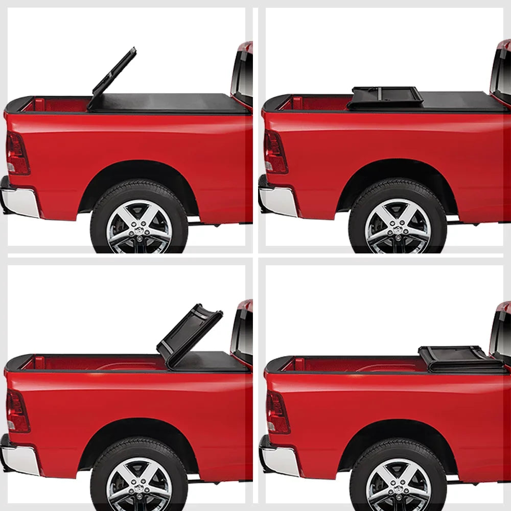 for 1500 Fleetside RAM Tri-Fold Tonneau 5.7Ft select: 09-21 Fits 2009,2011-2012 1500/2500 Cover Ram Soft Short Bed DODGE