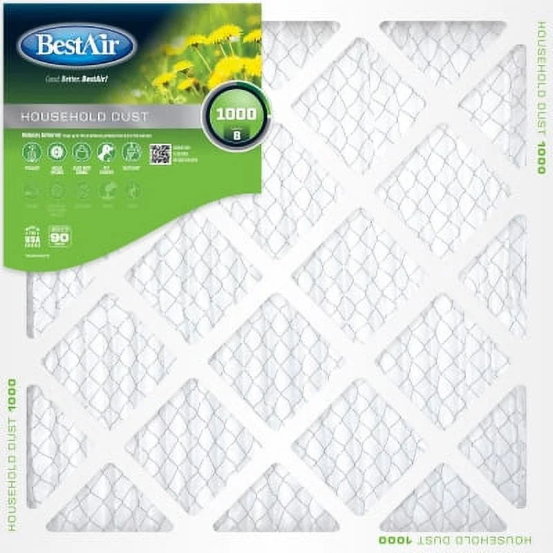 18" 25" Quantity Air 90 x Best Air x - 1" B1-1825-8-12 of Furnace Days Pleated 12 Filter