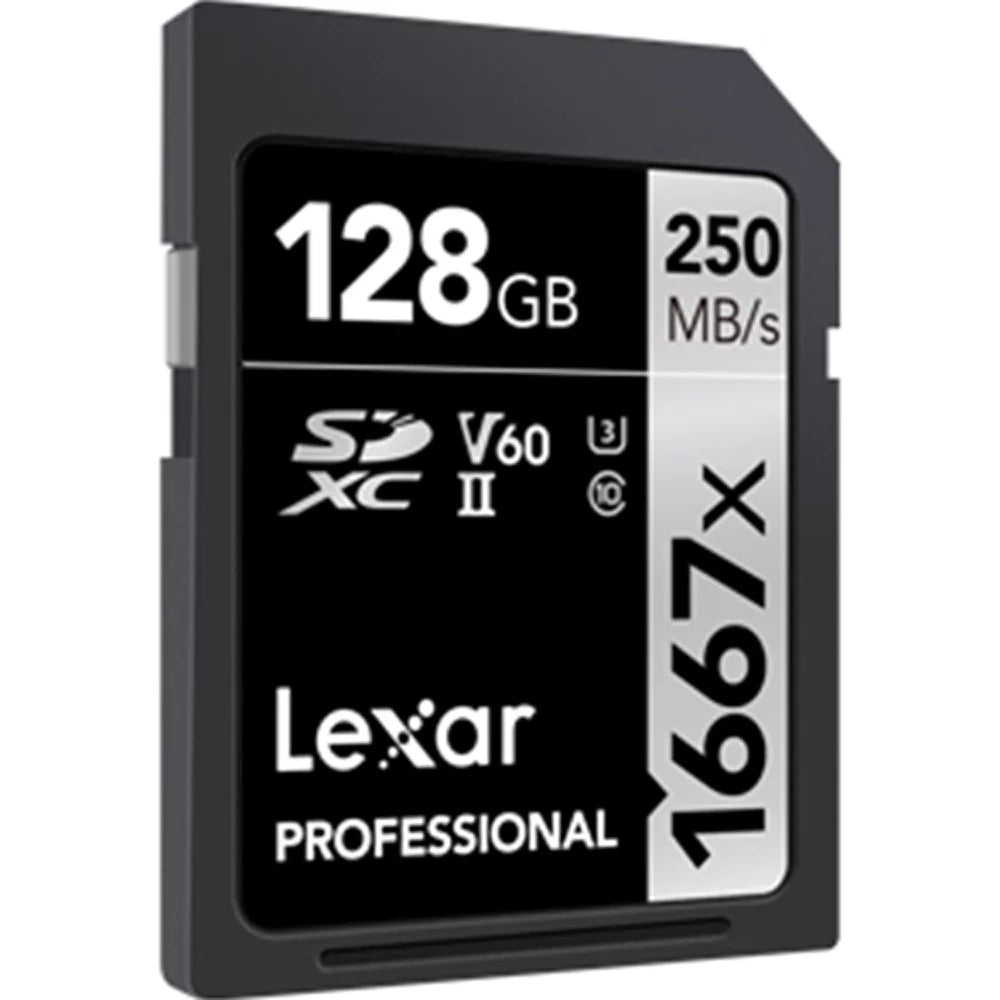 Memory B Bundle Professional SDXC LCXEXSL128G-RNENG Card Series Memory Type Lexar Card 2 Card CFexpress and 1667x 520 Reader Gen with USB Type CFexpress 3.2 SILVER 128GB 128GB LRW B/SD