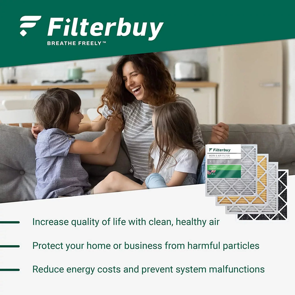 11 AC Pleated Filters HVAC 14x14x1 Furnace MERV (5-Pack) Filterbuy Air