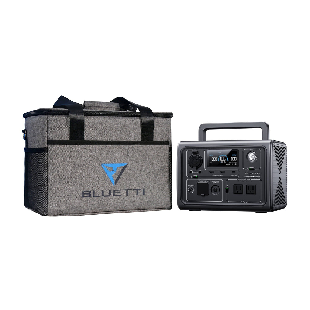 Portable Station EB3A Generator, for W/Carry Camping, Emergency Home Power Solar BLUETTI Bag,600W Generator, Use, 268Wh LiFePO4