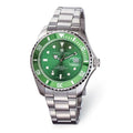 Gold Green Hubert Watch Steel Stainless Finest Dial Charles