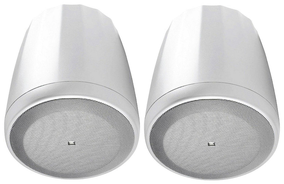 Wall 4 White Slim Speakers Restaurant/Bar/Cafe Amp+4 JBL White Pendant+6 6-Zone