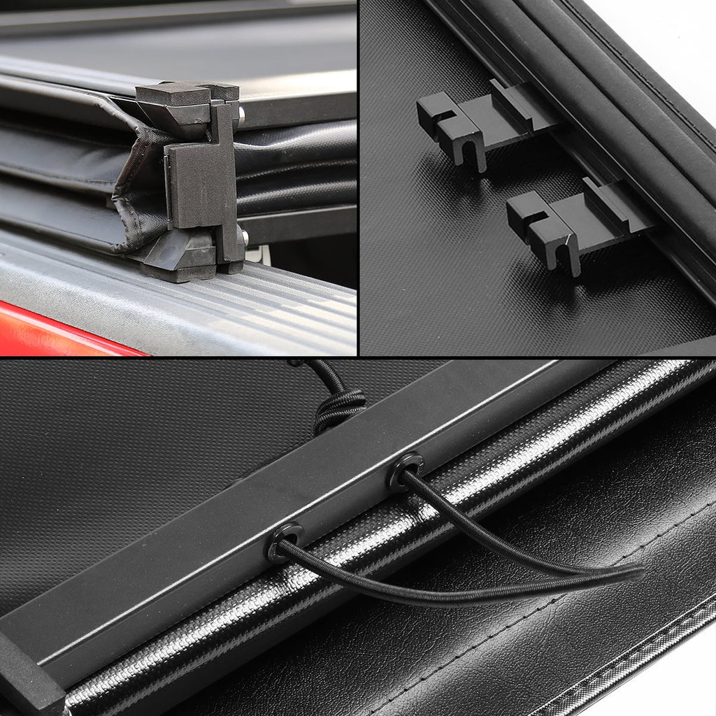 Tonneau Tri-Fold Fleetside 2022 2009 Cover Dodge 6.5Ft 2500 Matte 3500 Top to 1500 Black Bed Soft Ram For Adjustable Kit
