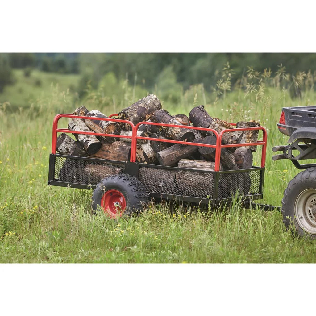 ATV Trailer, Duty with Carrier Heavy Carts Guide Cargo Gear Utility Wheels,
