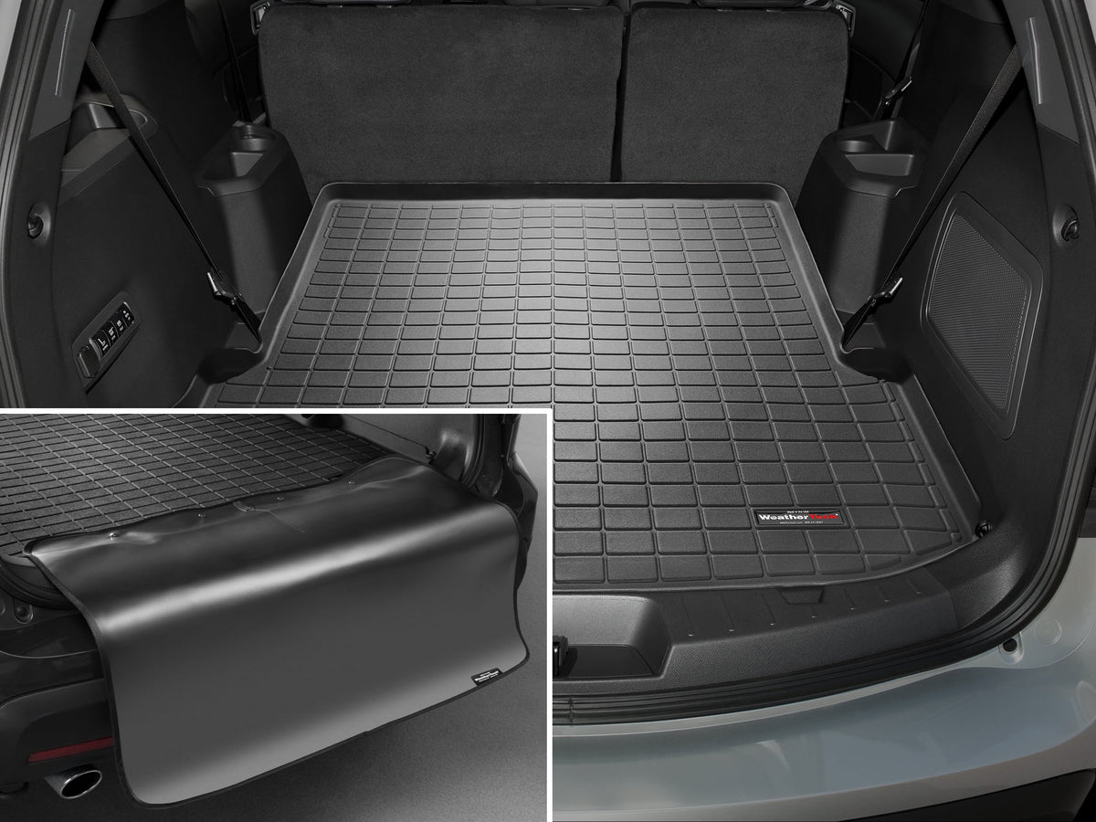 Black 2011-2019 WeatherTech with Protector Behind Trunk Cargo Row Ford Seating With Explorer Bumper compatible Bumper Protector, 2nd - Liner with