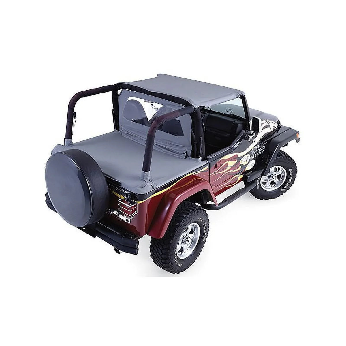 Tonneau Jeep Cover by Wrangler Door, 2018-Current JL For Black Diamond RealTruck 2 Rampage 741135