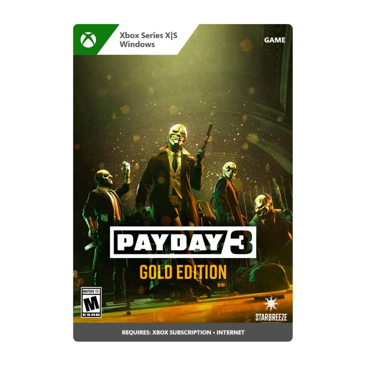 X|S, Gold Edition Series - Xbox Windows One, 3: 10 Xbox Payday [Digital]