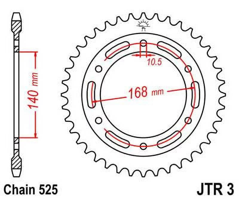 08-16 bolts-K72 F800 Sproket Rear BMW JT GS-JTR3.42 Sprockets for for Kit 10.5mm & Front