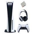 with PULSE 5 3D Cloth Wireless Version Import) Microfiber Sony Gaming (Japan White Disc Playstation Headset and Console