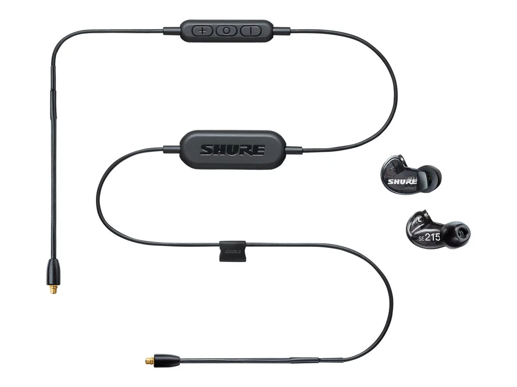 '- translucent noise Sound with - - mount Isolating isolating earphones black Wireless - - Bluetooth over-the-ear mic wireless SE215 - in-ear Shure - -