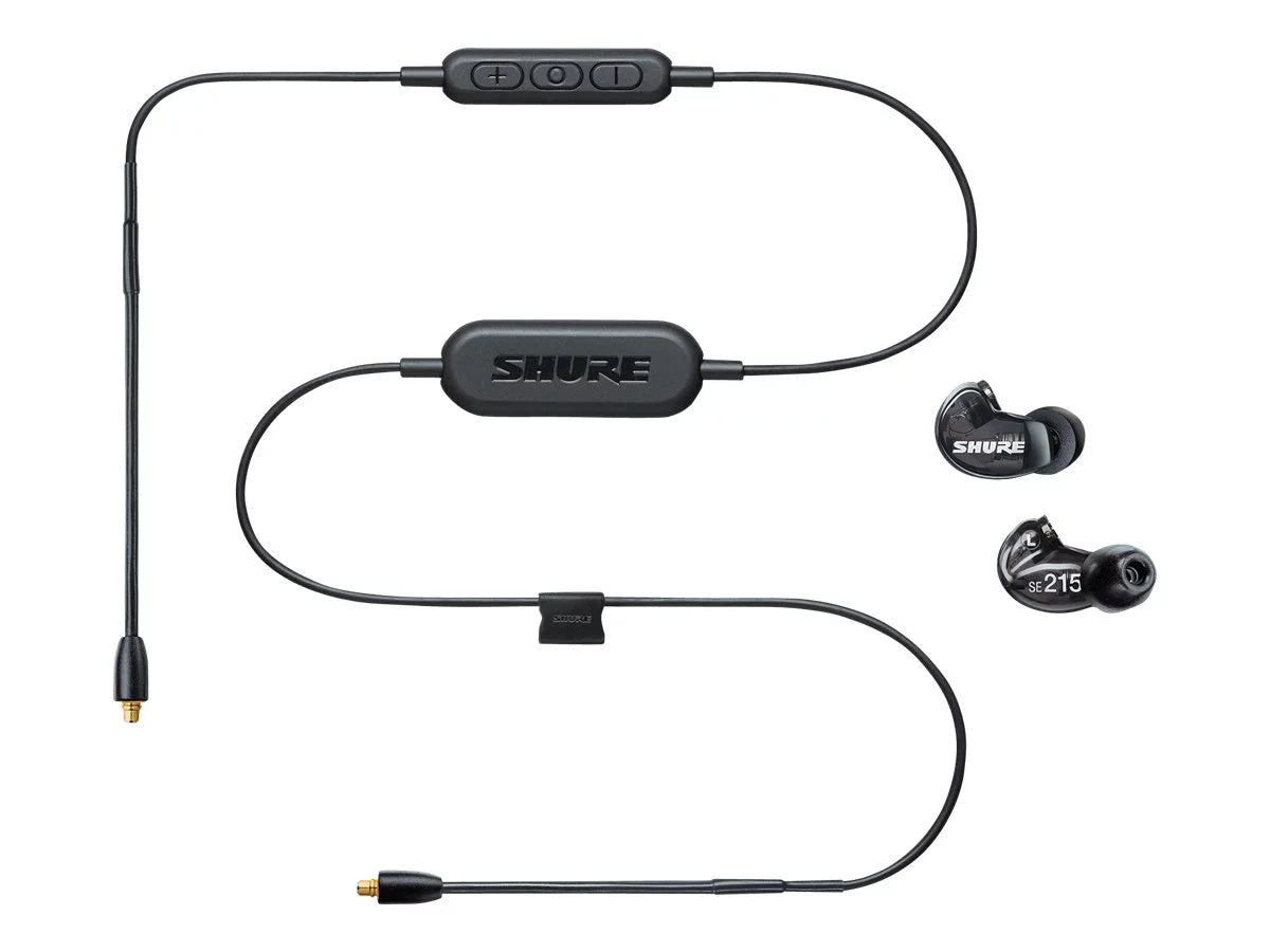 '- translucent noise Sound with - - mount Isolating isolating earphones black Wireless - - Bluetooth over-the-ear mic wireless SE215 - in-ear Shure - -