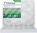 AC MERV HVAC Filters Filterbuy Pleated Furnace 8 (4-Pack) 15x20x1 Air