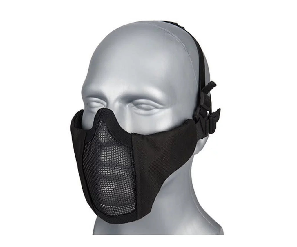 Face Lower Comfortable Black Foldable Adjustable Half Unisex Prop Mask Protective Paintball Wosport