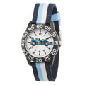 Strap, Black Nylon WRB000128 and Stripe Plastic Time Watch,Blue Balloon Red Boys' Teacher Black