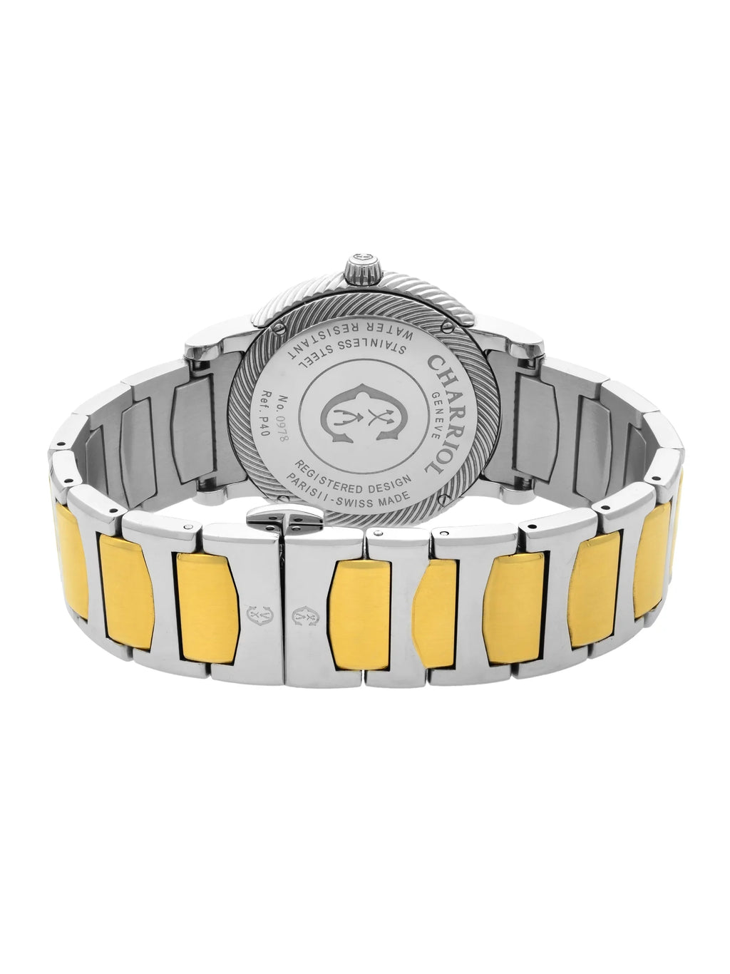 Two Silver Pre-Owned Parisii Watch Unisex P40SY2.931.001 Charriol Quartz Steel Tone Dial