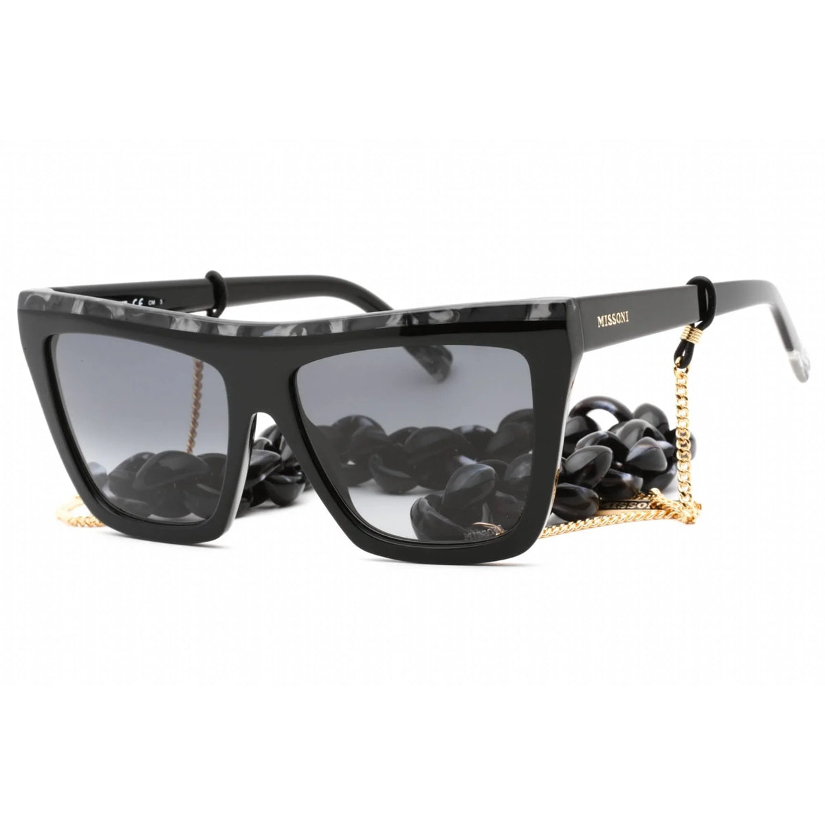 Horn 0087/N/S Sunglasses Black MIS Missoni Women's 9O Grey 033Z