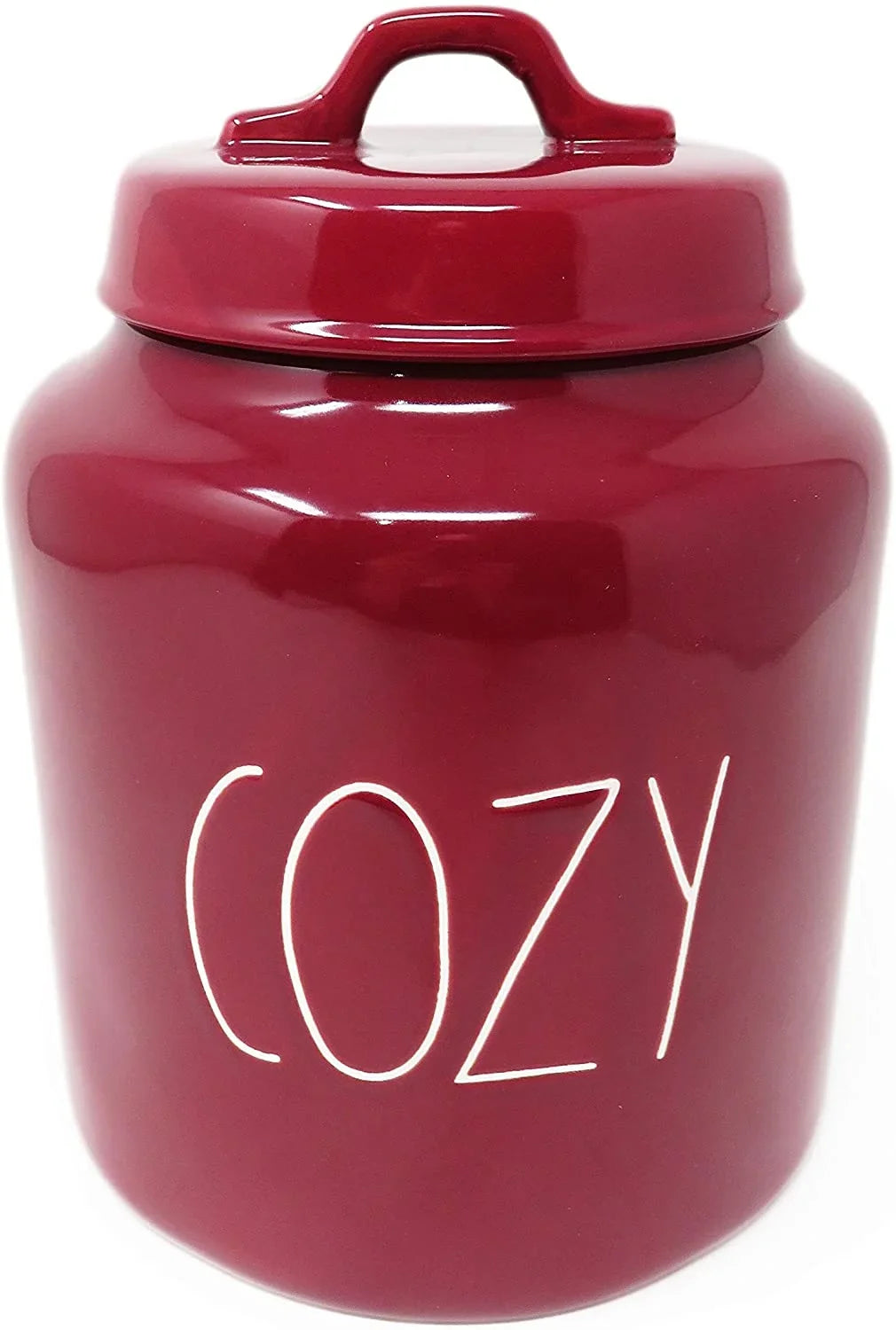 LL 8 Large Magenta Dunn Size COZY By Ceramic Rae Burgundy Inch Canister