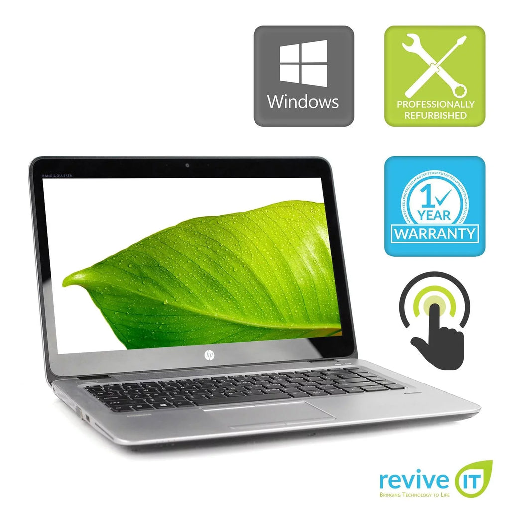 14" HP Dedicated A10 Win G3 B Touch Screen Graphics 745 Used SSD Laptop 1 v.WCB Wty Home EliteBook Yr 8GB 256GB 10 M.2