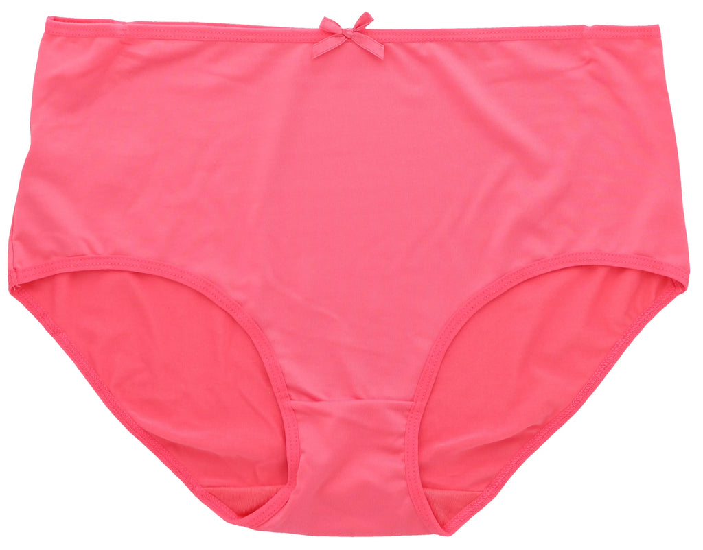 Panties Florals) Rise Hot Burke (X-Large, (5Pr) Women's Classic Plus Sexy Black Delta Pink Size Intimates Brief High